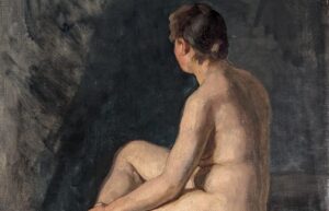 Rückenakt, Eugenie Bandell, Malerin
