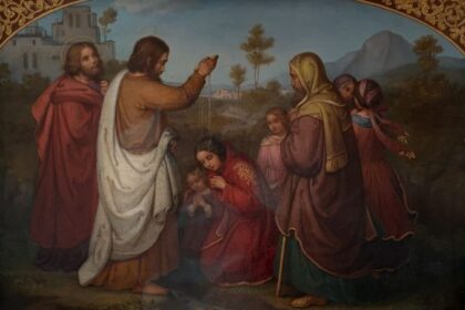 Die Taufe der Lydia (1861). Marie Ellenrieder, Malerin