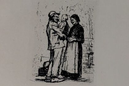 Die Begrüßung (1892), Käthe Kollwitz, Malerin, Genre