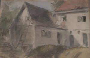 Dorfansicht, Anna Peters, Malerin