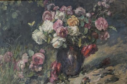 Blumen in Vase, Anna Peters, Malerin