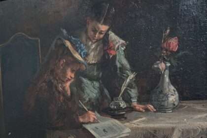 Kinderportrait, Pietronella Peters, Malerin, Genre