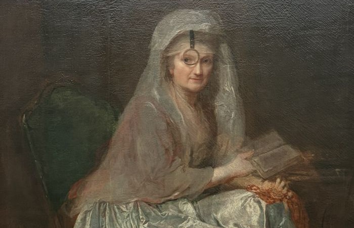 Anna Dorothea Therbusch, Malerin, Selbstportrait mit Monokel