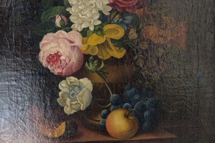 Catherine Tomatis, Blumenstillleben, piemontesische Malerin