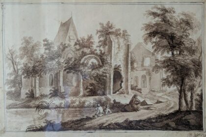 Marie Charlotte Witt, Genre-Malerin, Klosterruine, Zeichnerin