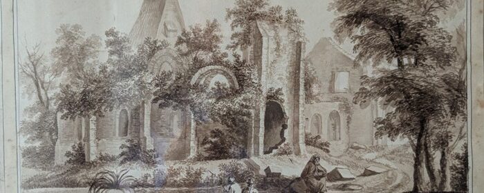 Marie Charlotte Witt, Genre-Malerin, Klosterruine, Zeichnerin